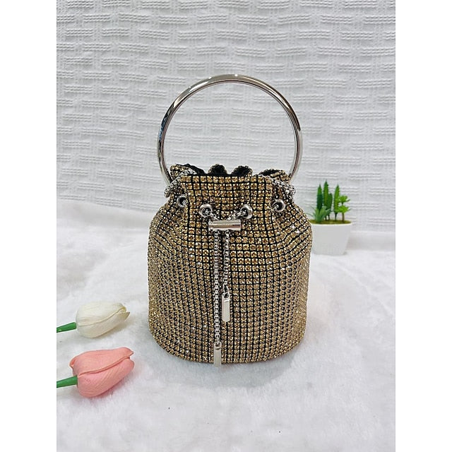 Damen PU Tasche Kette Clutch Abend Hochzeit Leder Party