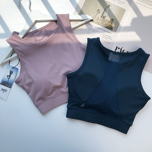 Women's Yoga Bra Pilates Bra Sports Vest Bra Top Breathable