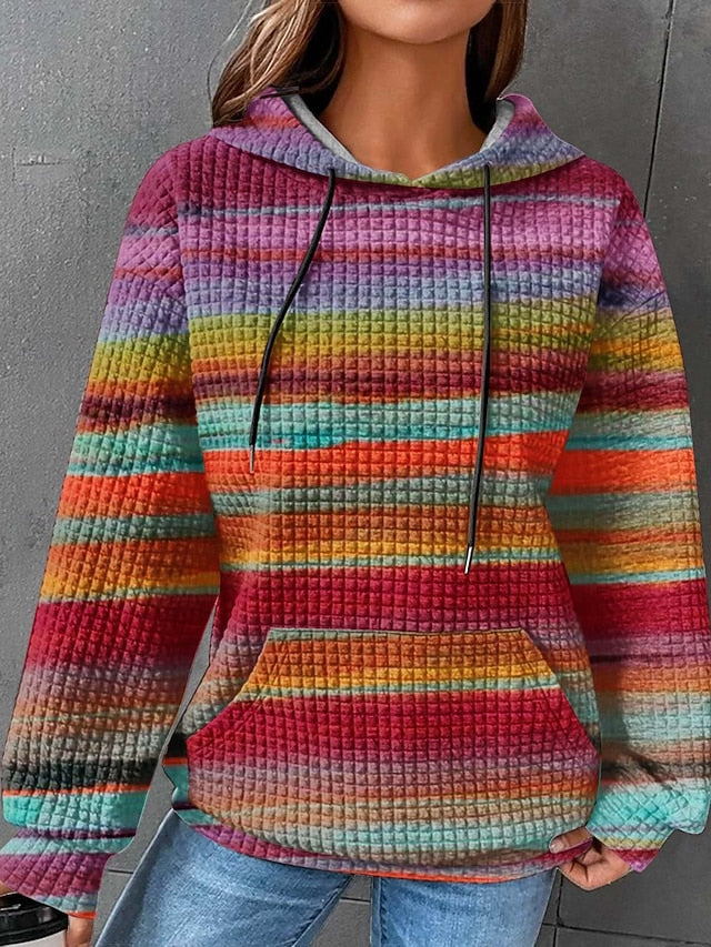 Women's Pullover Hoodie Sweatshirt Graphic Tie Dye Active