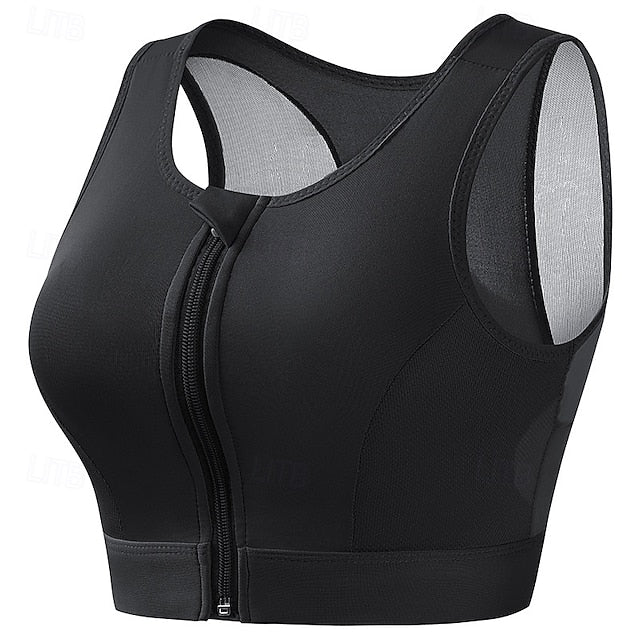 Women's Sports Bra Yoga Top Workout Tops Crew Neckline