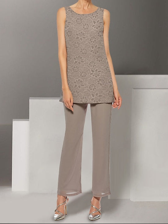 of Dress Beach Piece Wedding Elegant Pantsuit the Mother Bride 3