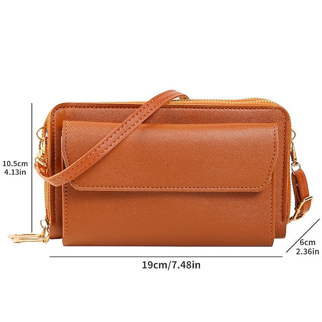 Tasche Damen Schultertasche Geldbörse Handy Crossbody