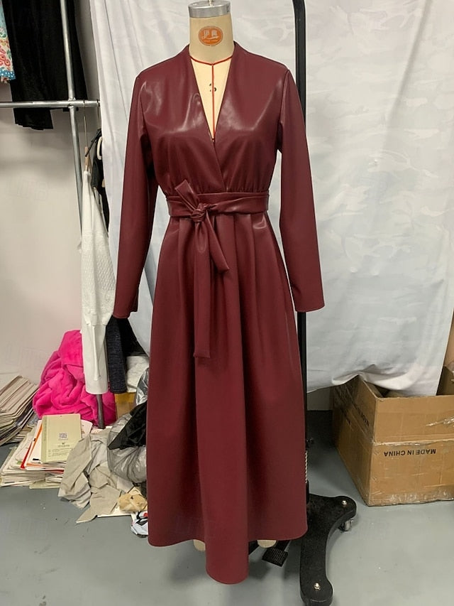 Women's Midi Dress Vintage Dress Casual Dress Sheath Dress