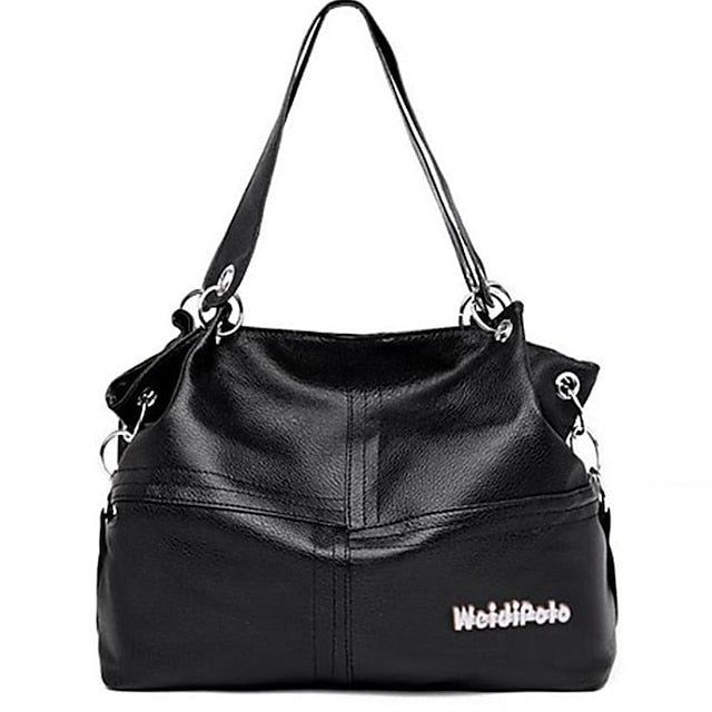 Casual Handbag with Canvas Leather Straps – Women's