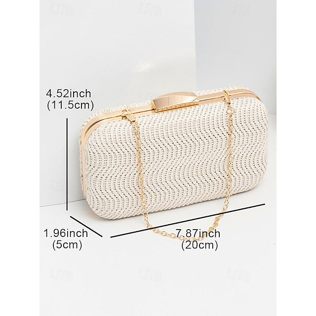 Leather Wristlet Party Evening PU Women's Clutch Bag