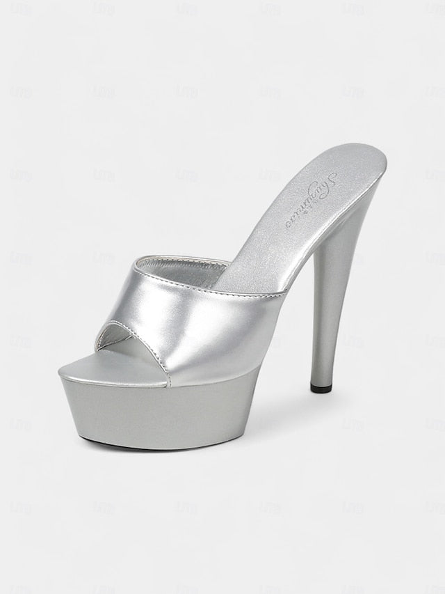 Platform Red Women's Leather with Patent Heels High