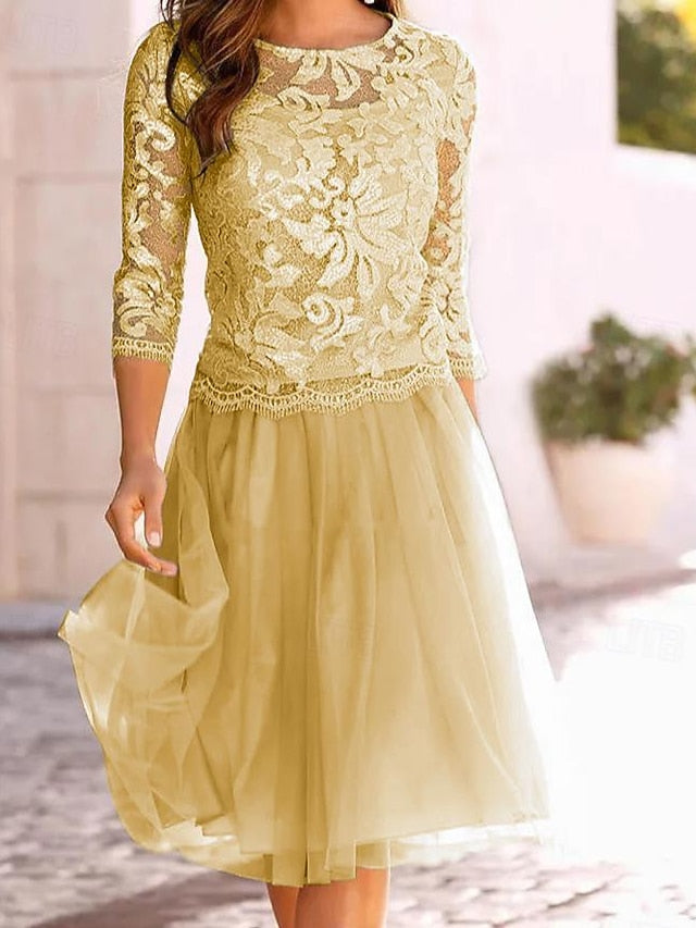 of Guest Wedding A-Line Beach Mother Bride Dress the