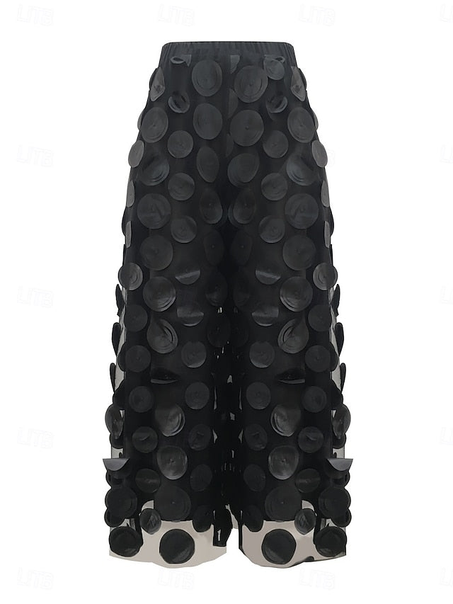 Women's Wide Leg Chinos Streetwear Casual Full Length