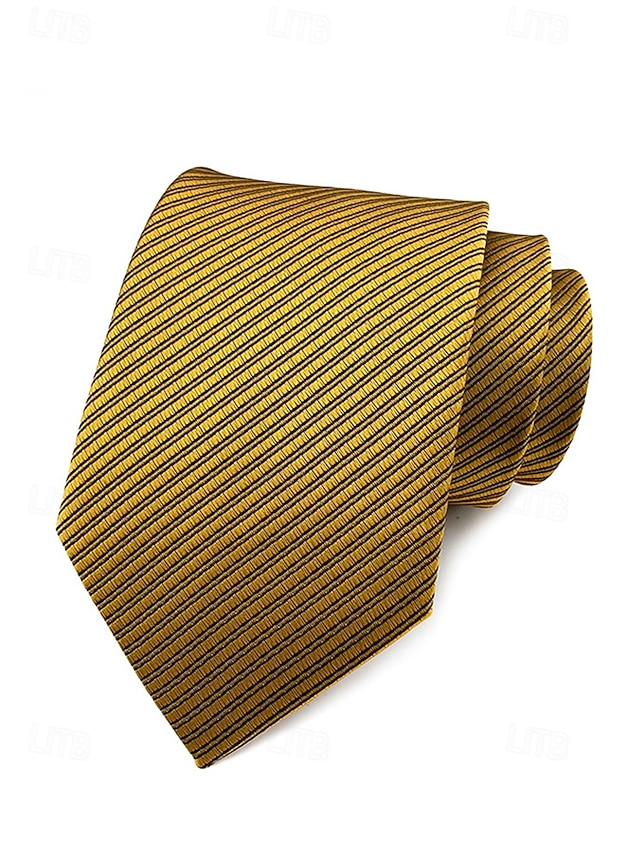 Men's striped tie satin