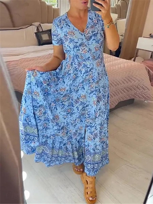 Women's Long Dress Maxi Dress Casual Dress Swing Dress A