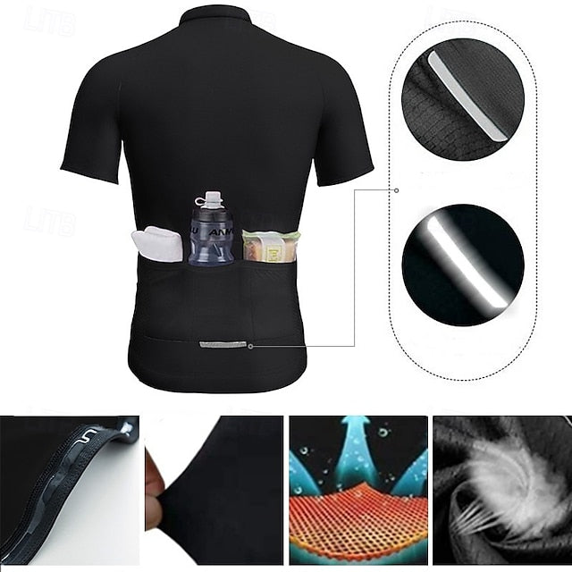 Men's Women's Cycling Jersey Graphic Geometric Short