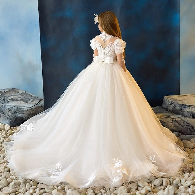 First Girl Kids Girls' Communion Flower Party Dress