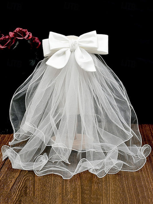 and Veil Satin Elegant Bridal Tulle Ivory Ribbon - Soft with