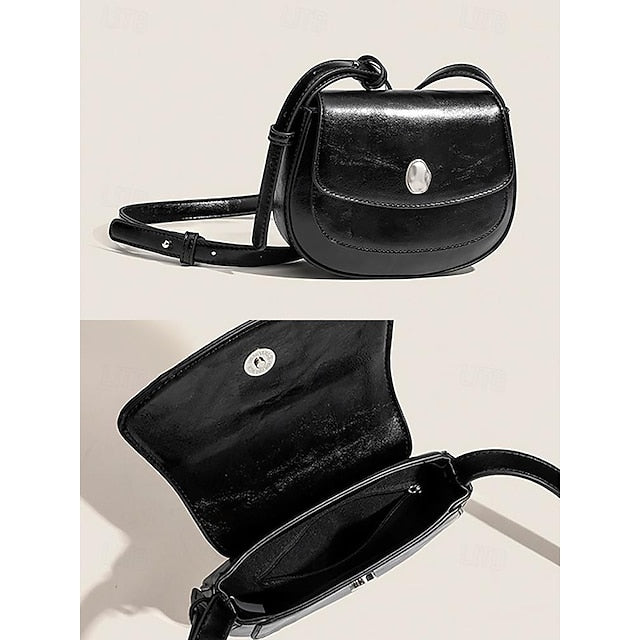 White Bag Leather Chic for Small Stylish Shoulder - Women