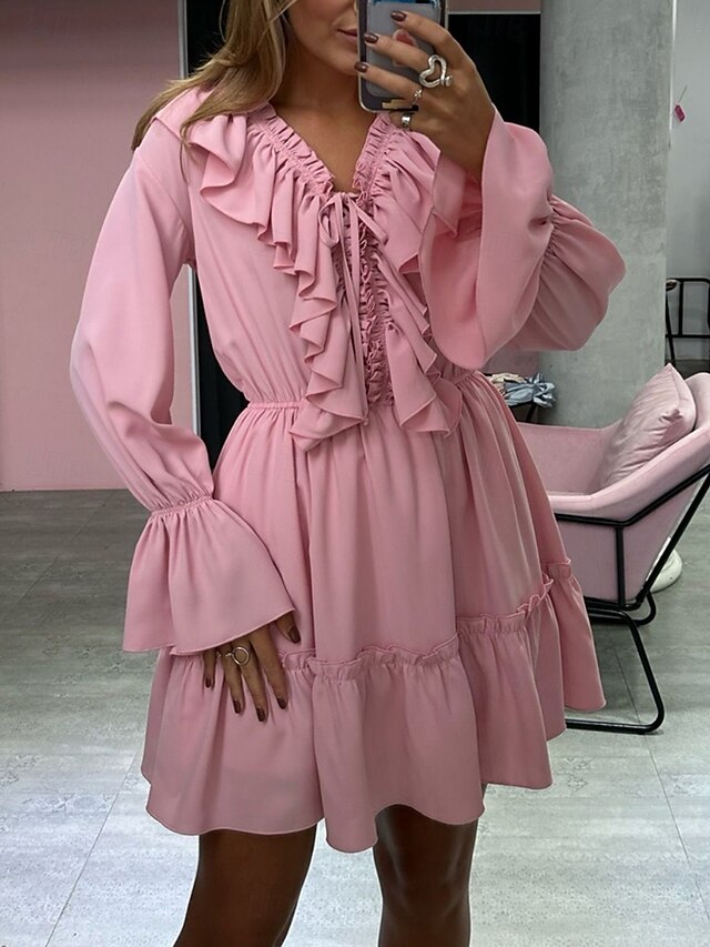 Women's Mini Dress Casual Dress Chiffon Dress Elegant