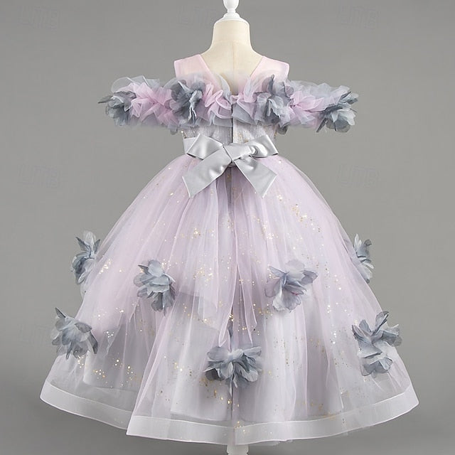 Dress Party Wedding Sleeve Kids Short Special Girls' Flower