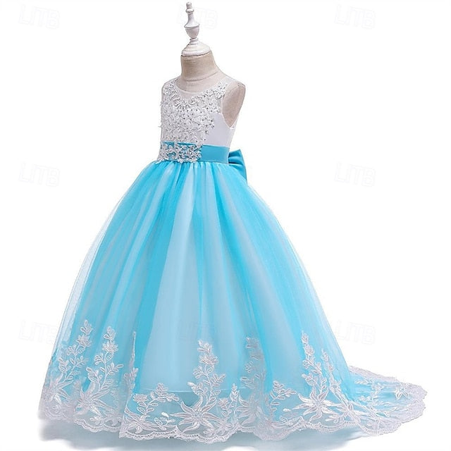 Princess Kid's Girl Girls' Flower Dress