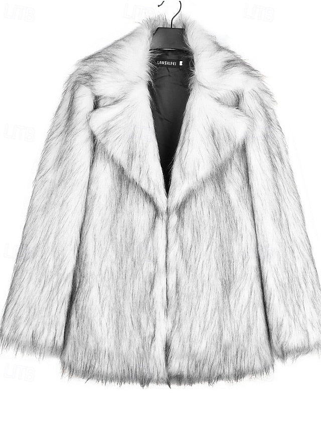 Fur Comfortable Warm Women's Coat Faux Furs