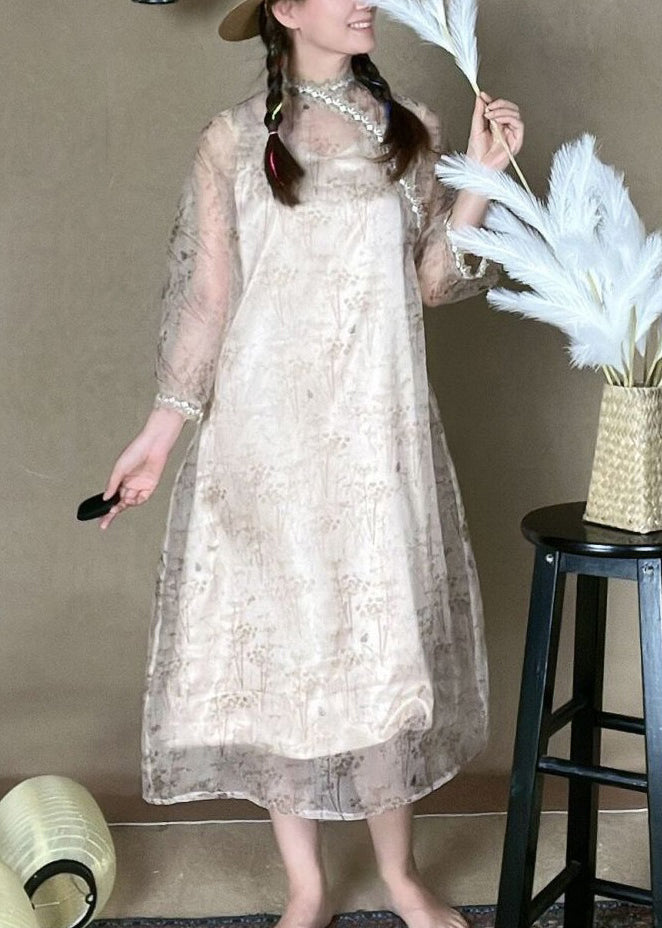 Elegantes Print Lace Patchwork Tüll Zweiteiliges Set Armband Ärmel NN037 