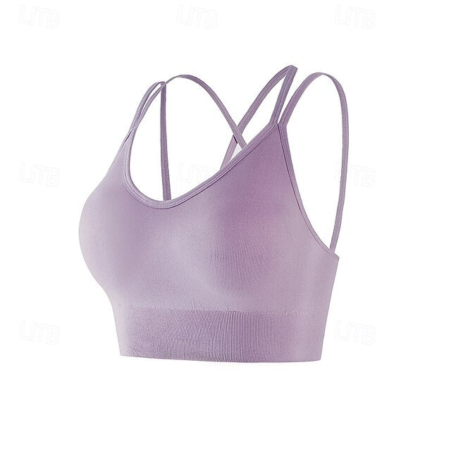Women's Padded Tank Top Bra Top Yoga Top Strap Comfortable