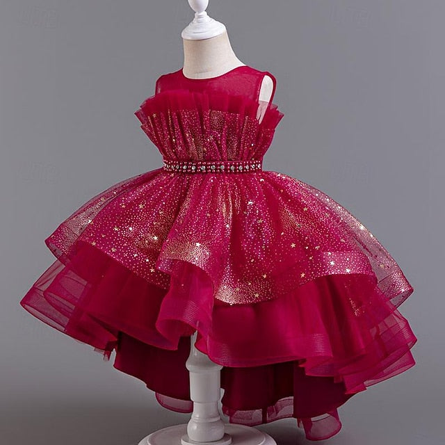 Sequin Girl Dress Sleeveless Flower Girls' Party Kids