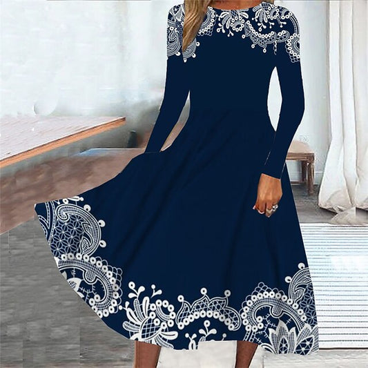 Women's Midi Dress Casual Dress Winter Dress Swing Dress