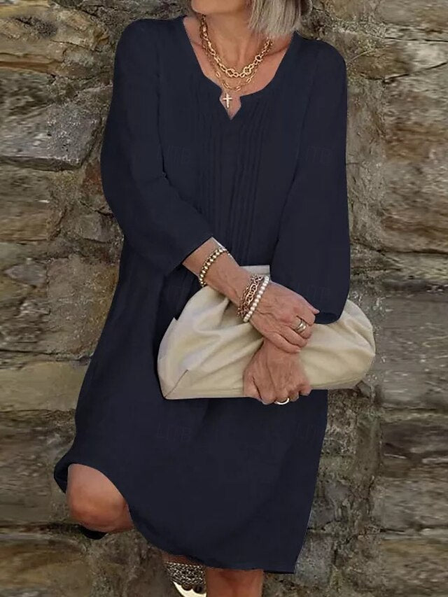 Women's Mini Dress Shift Dress Casual Daily linen like