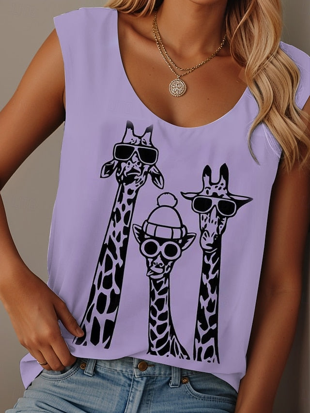 Women's Camisole Tank Top Print Graphic Animal Graffiti