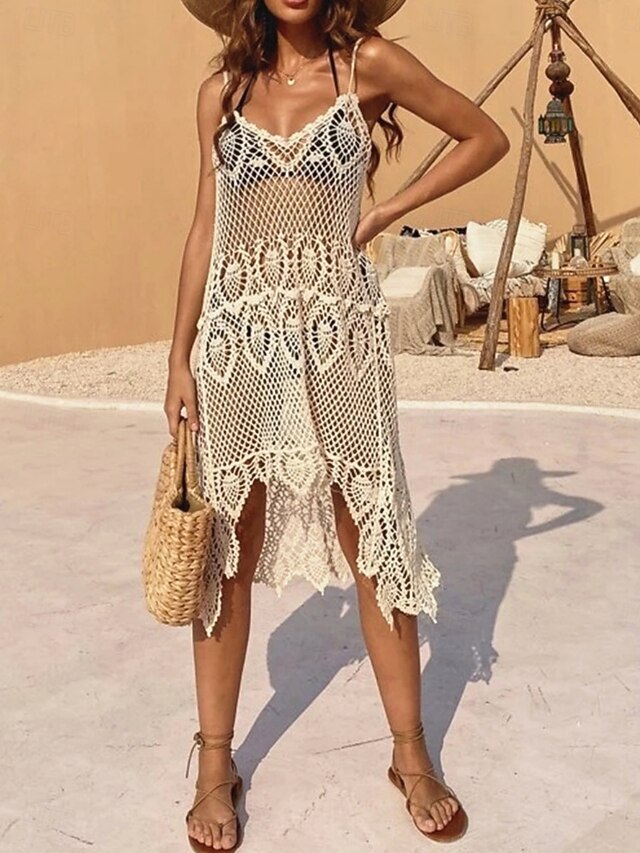 Women's Cover Up Swimsuit Dress Cut Out Vacation Beach Wear