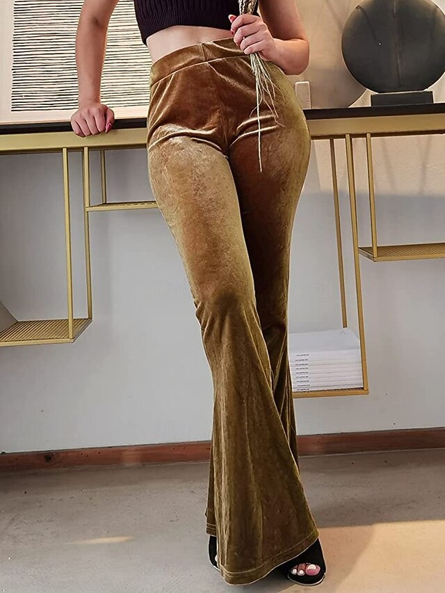 Women's Trousers Flared Pants Casual Pants Vacation Fashion