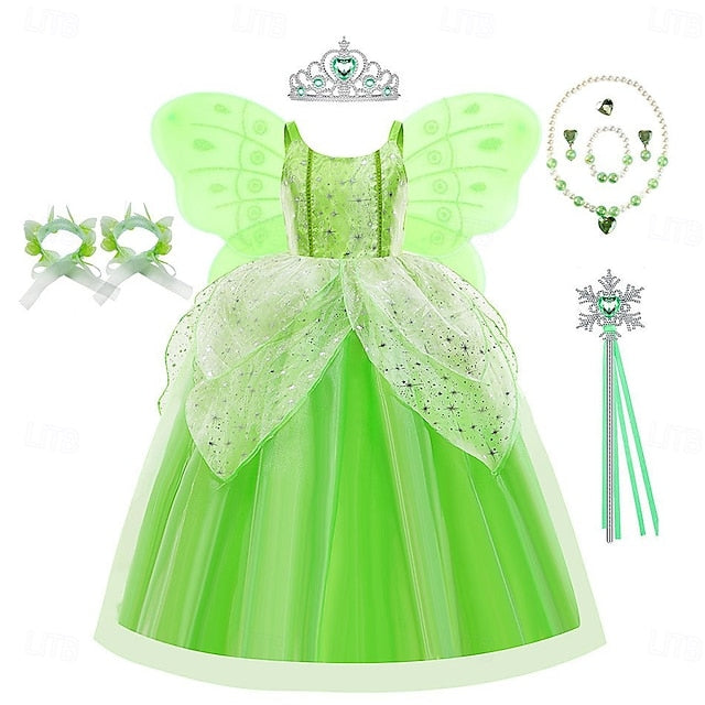 Tiana Fairytale Bell Dress Tinker Flower Girl Theme Princess