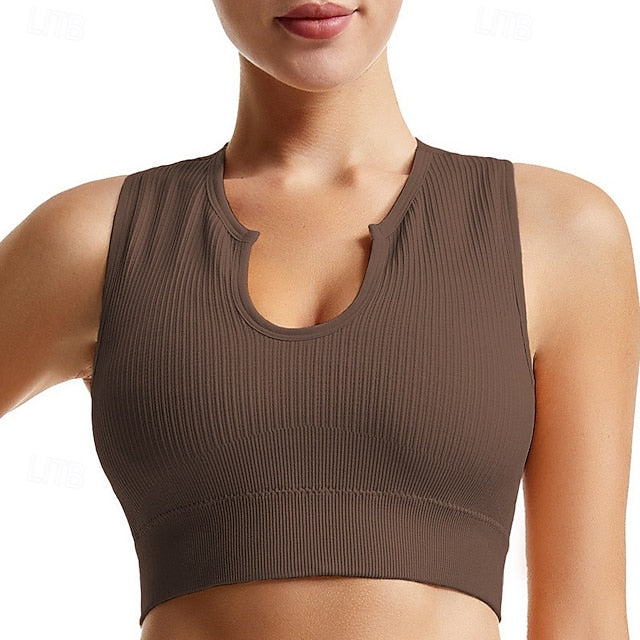 Women's Light Support Sports Bra Running Bra Wirefree