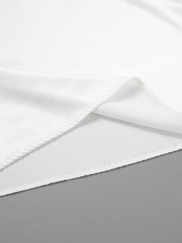 Women's Shirt Elegant Dressy Satin Top Solid Color Stylish