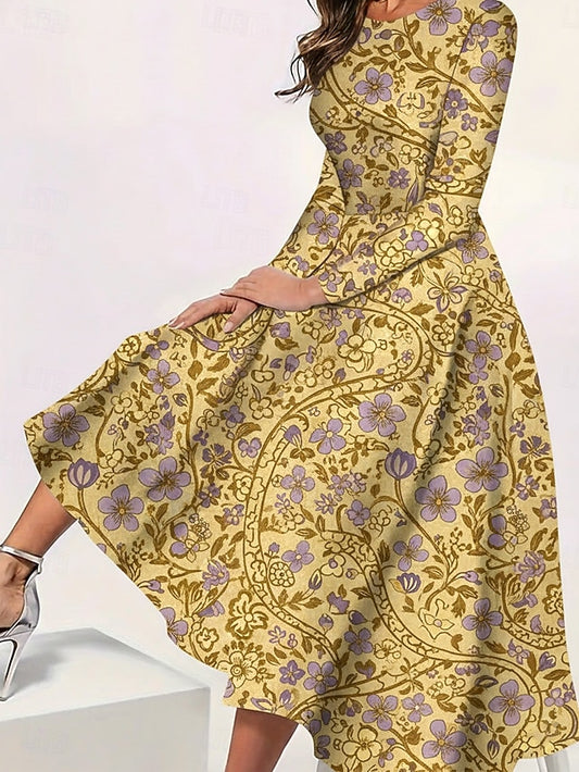 Women's Midi Dress Casual Dress Swing Dress Elegant Fashion