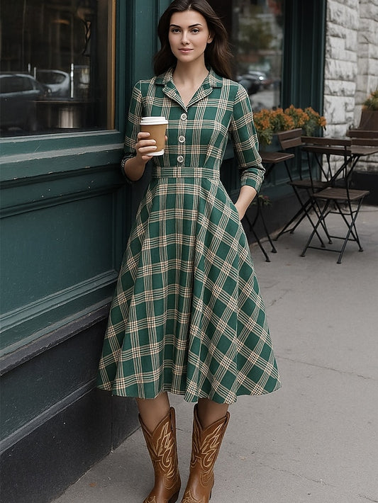 Women's Midi Dress Fit And Flare Dress Casual Daily Regular