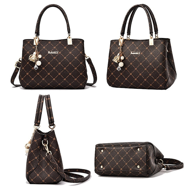 Damen Herren PU Party Ledertasche Schultertasche Handtasche