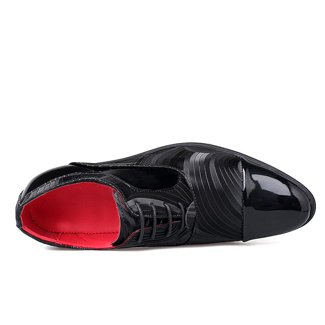 Stylish Formal Men's Shoes Lace-Up – Leather Patent