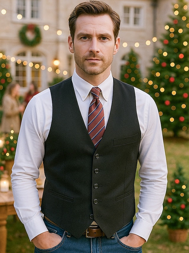 Striped Paisley Necktie and Silk Classic Men's Tie