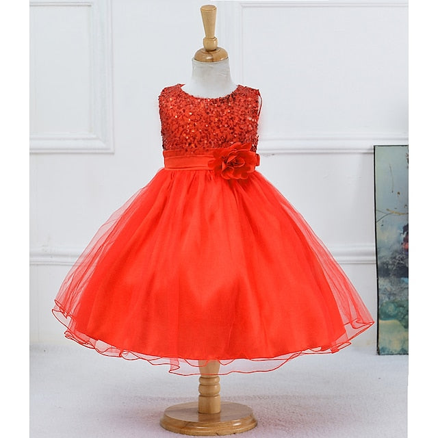 Girls' Wedding Party Girl Dress Flower