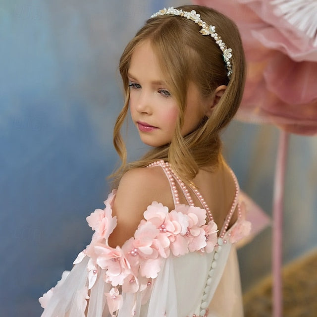 Girl Dress Party Flower Communion First Girls'