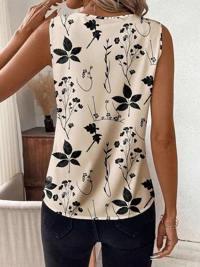 Women's Camisole Tank Top Print Floral Daily Modern