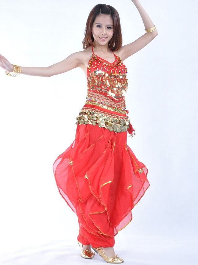 Belly Dance Top Coin Beading Sequin Women's Performance