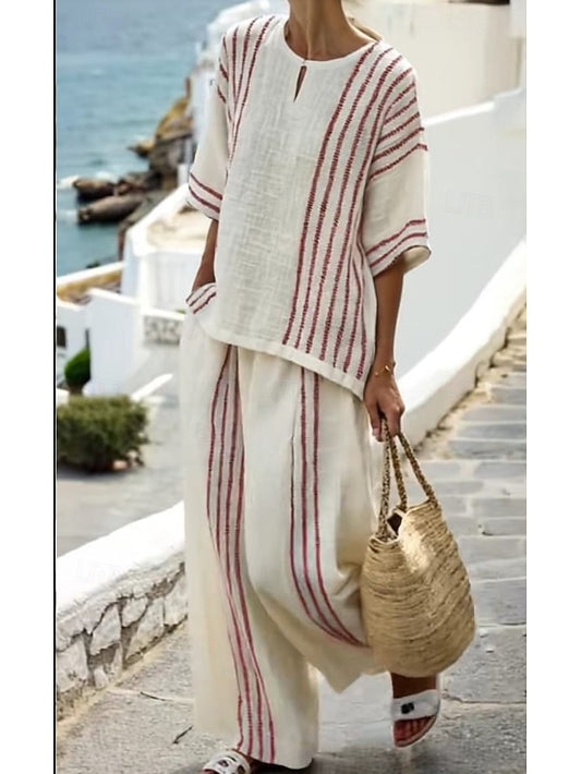 Women's Pants Sets Bolero Top Short Sleeve Crew Neck