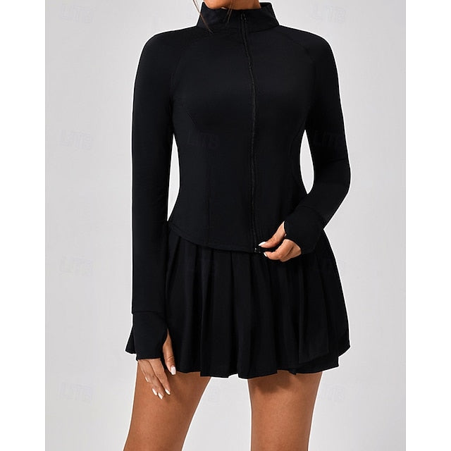 Women's Solid Colored Tennis Set Casual Skirt Tennis Skirts