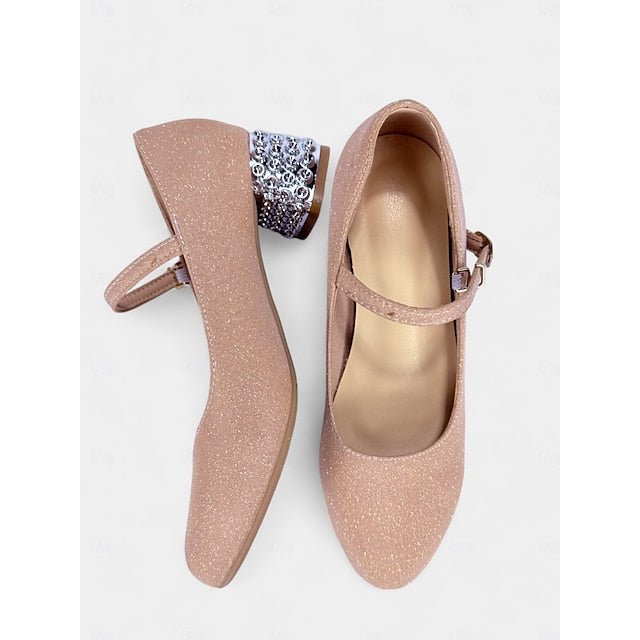 and with Glitter Jane Shoes Mary Women's Girls' Dance