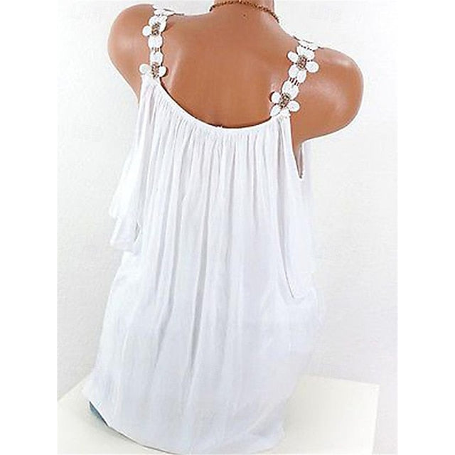 Shirt Lace Shirt Blouse Women's White Pink Army Green Plain