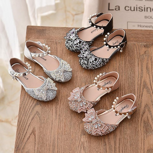 Shoes PU Girls' Heel Glitters Heels Glitter Daily