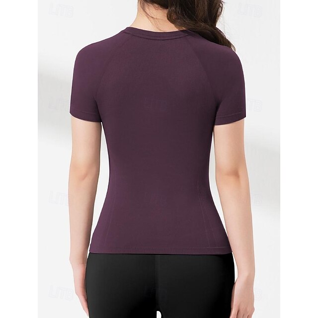 Women's Petite Raglan T Shirt Sports T-Shirt Tunic Seamless