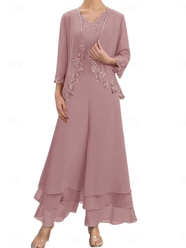 Elegant Sets Dress of Mother Wedding Guest the Bride