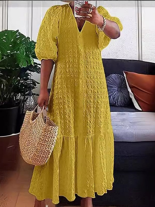 Women's Midi Dress A Line Dress Casual Daily Loose Fit